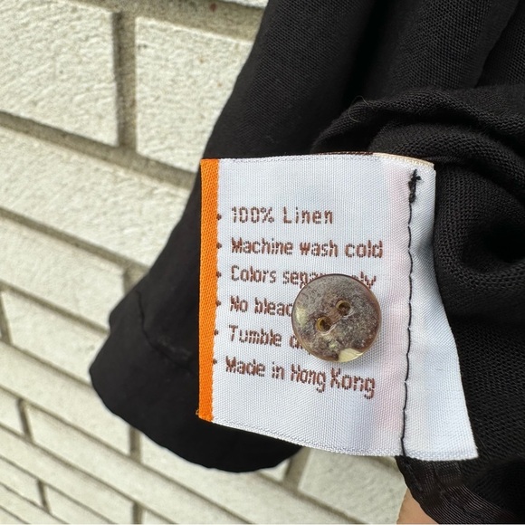 Fridaze Linen Redefined Short Tuxedo Linen Shirt AA161 - Picture 10 of 12